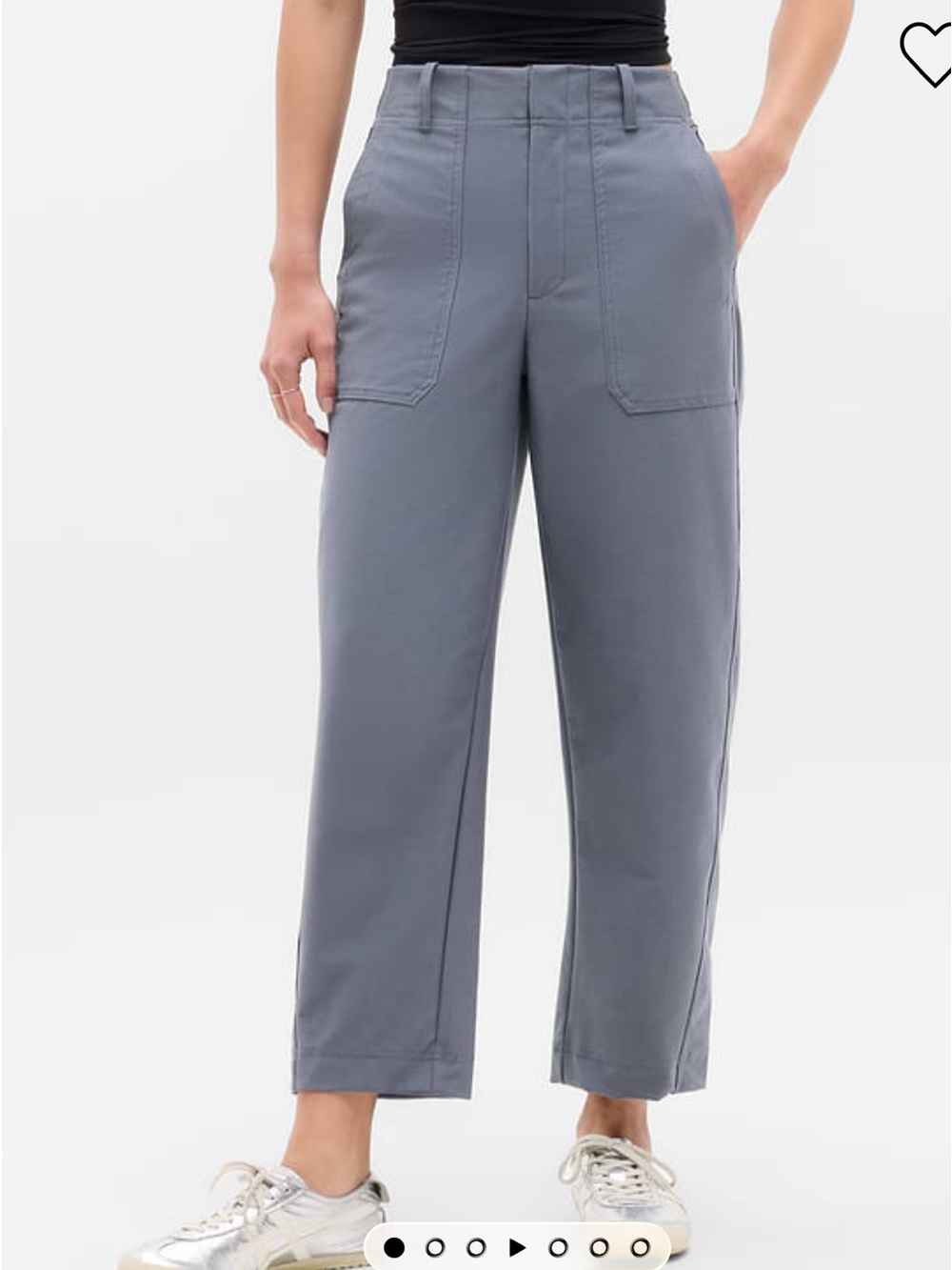 Athleta Skyline barrel Leg High-Rise Pants - Slate